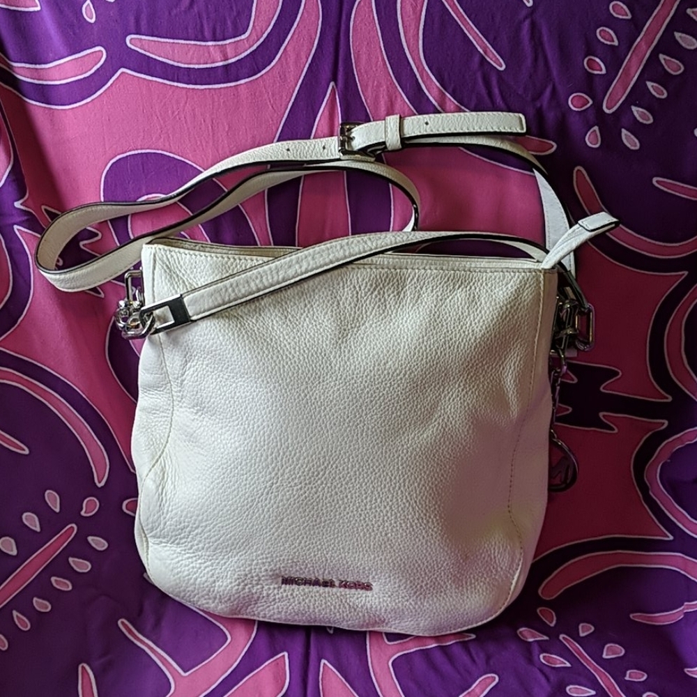 FINAL! White Leather Genuine Michael Kors Purse